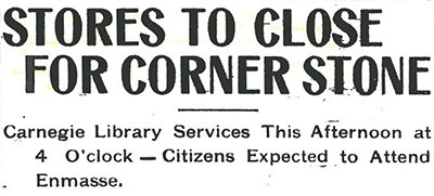 Headline that reads "Stores to Close for Corner Store"