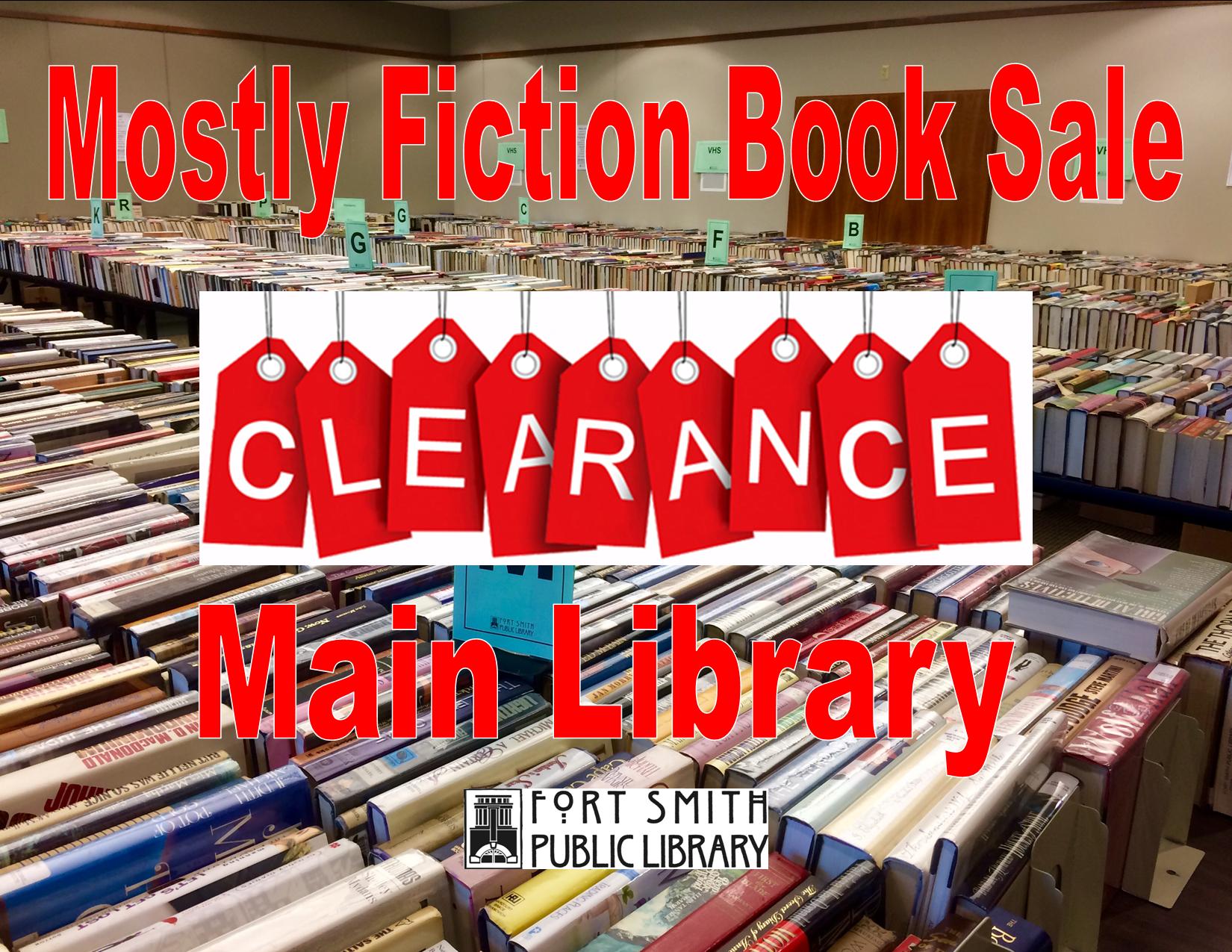 book sale clearance poster