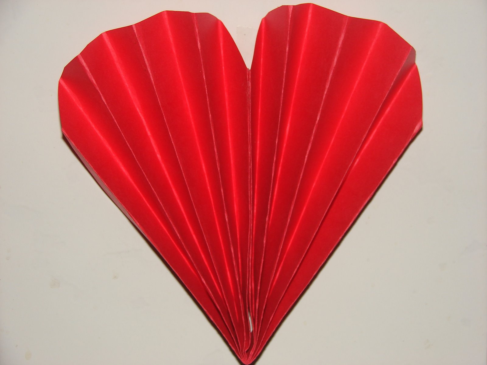 Paper Fan Heart Craft