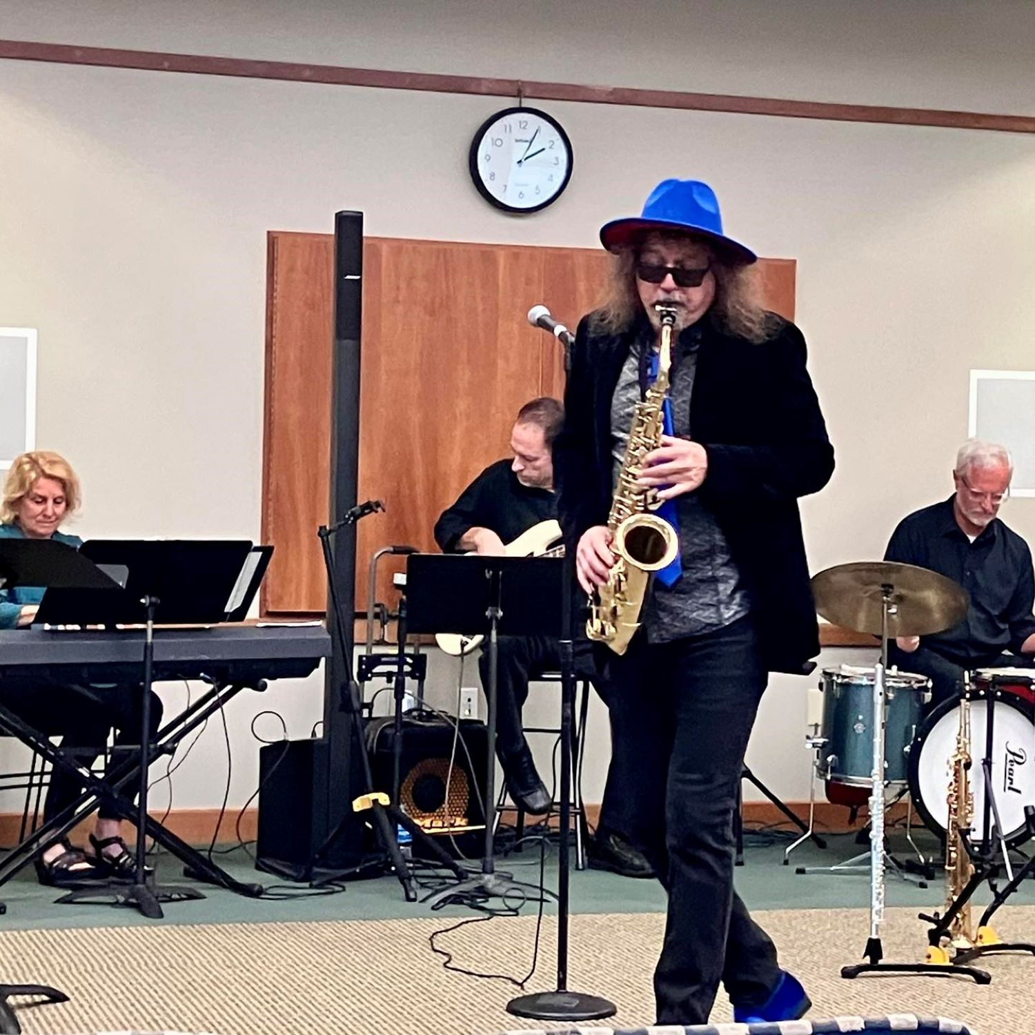 Don Bailey playing saxophone