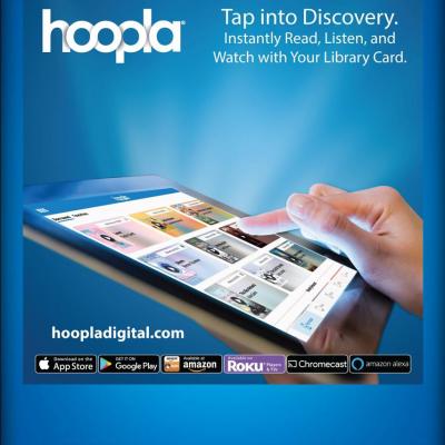 picture of hoopla service on screen