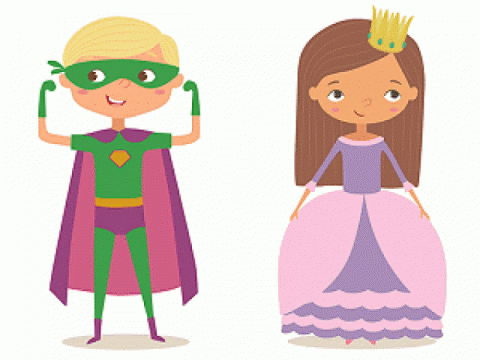 Superhero and Princess kids