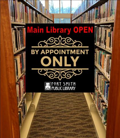 Main library open by appointment only