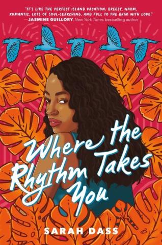 Where the Rhythm Takes You red book cover with girl surrounded by orange leaves