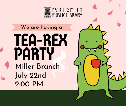 tea party with a t rex