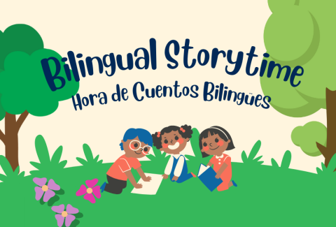 Bilingual storytime poster