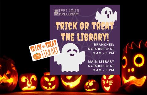 trick or treat at the library information for 2024