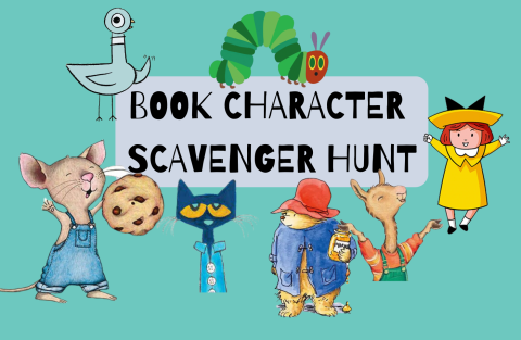 Book Character Scavenger Hunt: Hunger Caterpillar, Pigeon, Madeline, and more