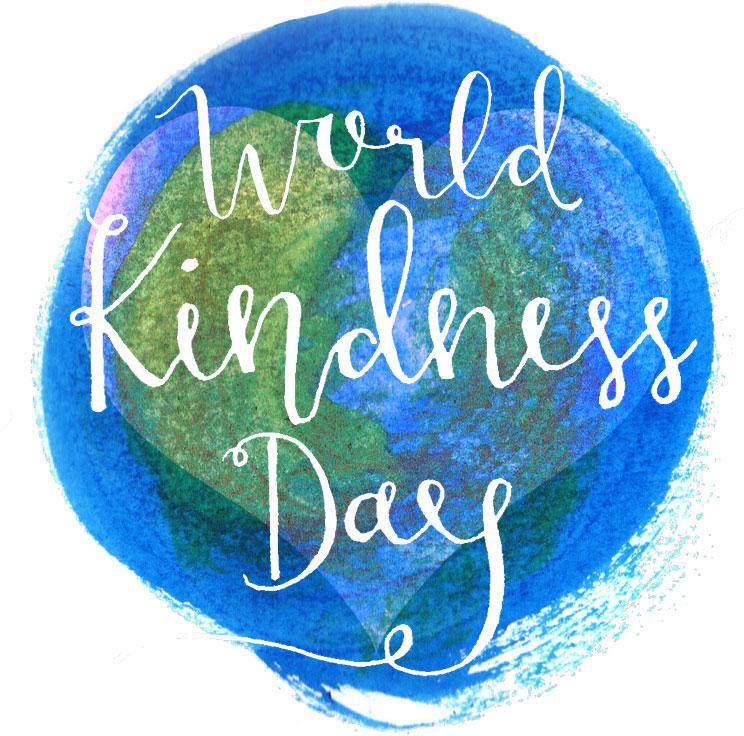 World with the words, "World Kindness Day"