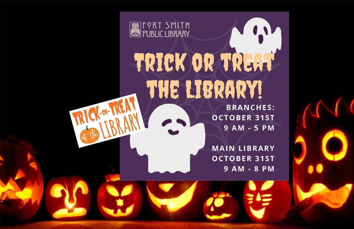 trick or treat at the library information for 2024