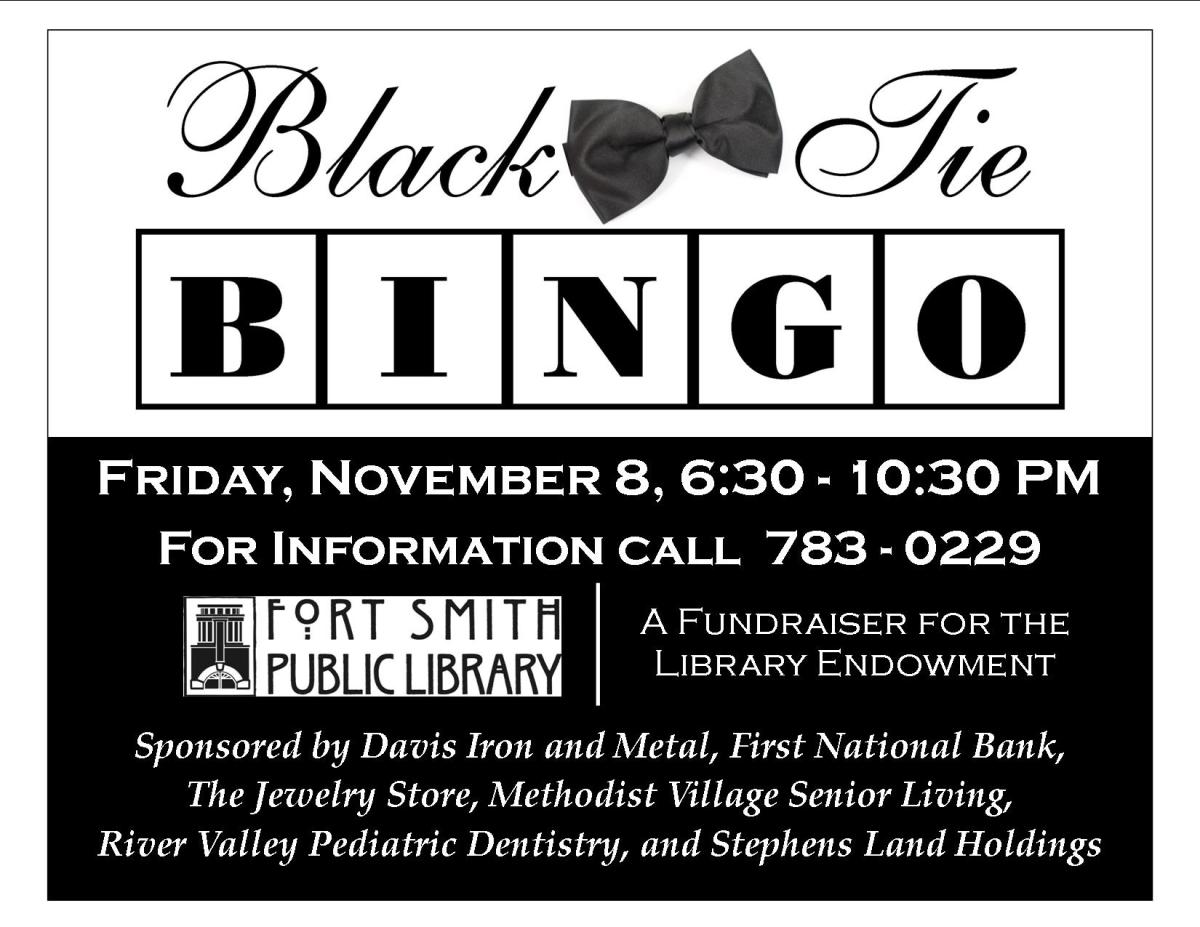 Black Tie Bingo 2024 promotional poster